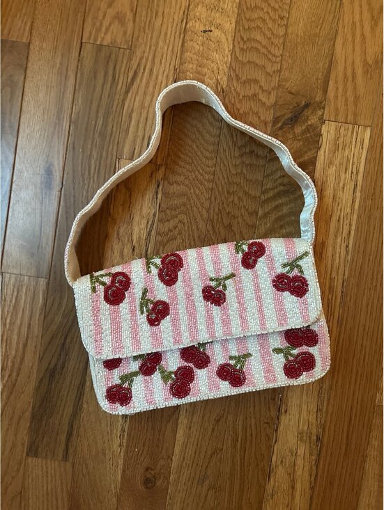 T.J.Maxx Handbags - Viral beaded cherry bag